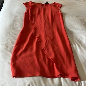 Ann Taylor, orange sleeveless, shift dress, size 4